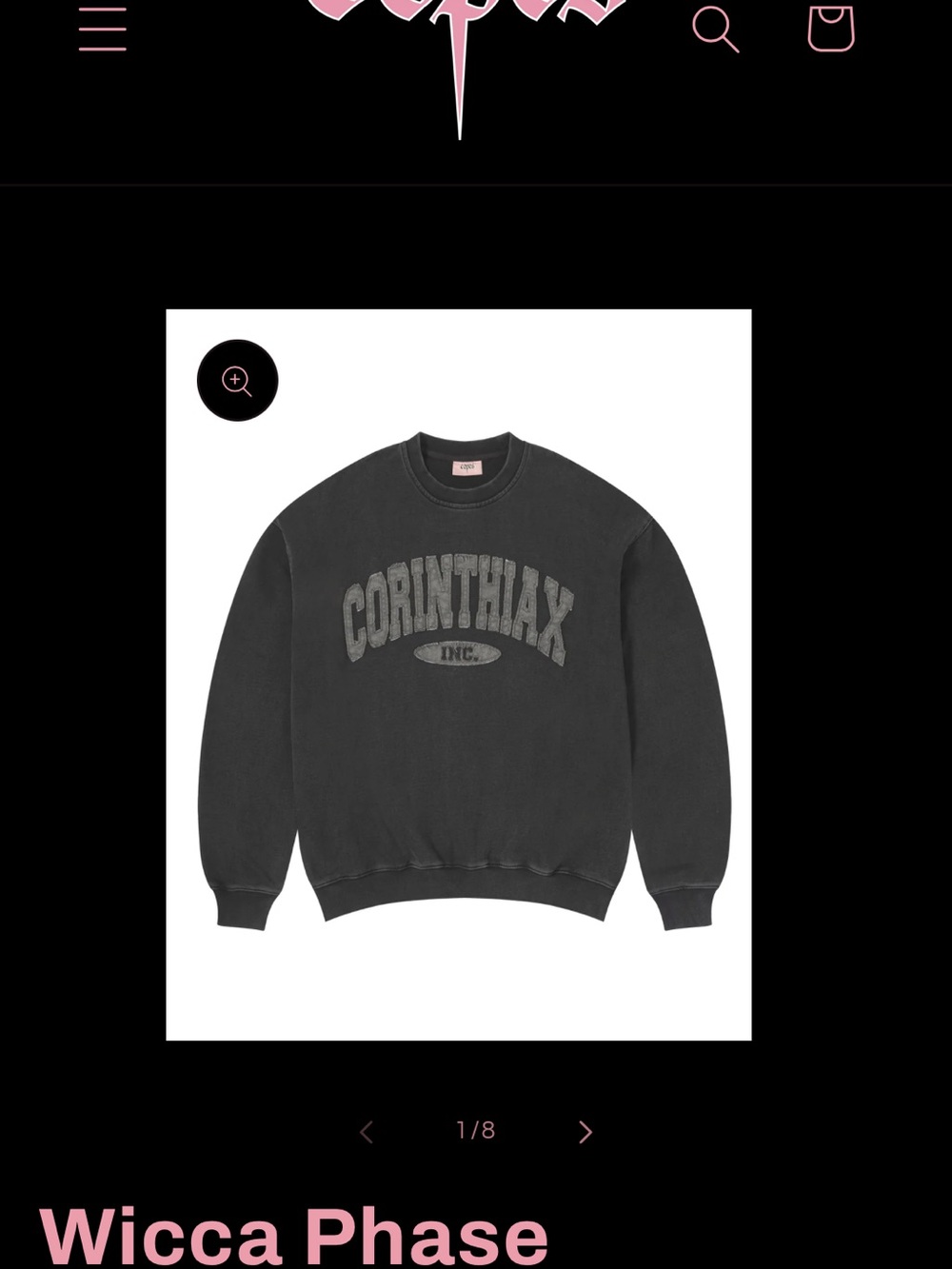 Wicca Phase 'Corinthiax' Patchwork French Terry Crewneck